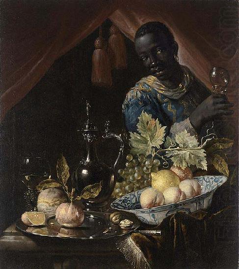 Still life with peaches and a lemon, Juriaen van Streeck